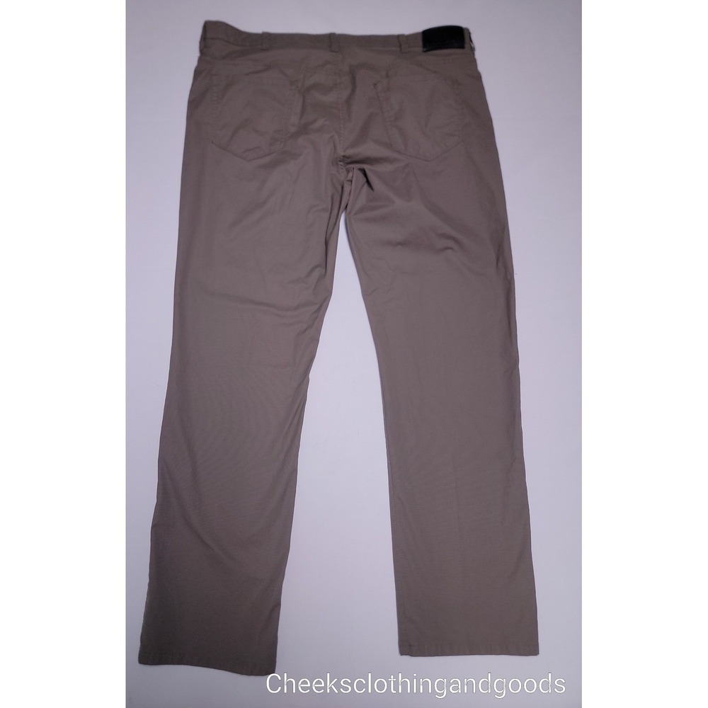 English Laundry Mens 5-Pocket Tech Pants Taupe Brown 42x32 Straight Leg Stretch - Picture 8 of 11
